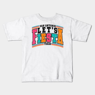 Cinco De Mayo Let's Fiesta San Antonio Texas Retro Vintage Kids T-Shirt